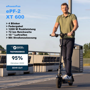 ePF-2 XT 600 eScooter - 72 km Reichweite - ePowerFun