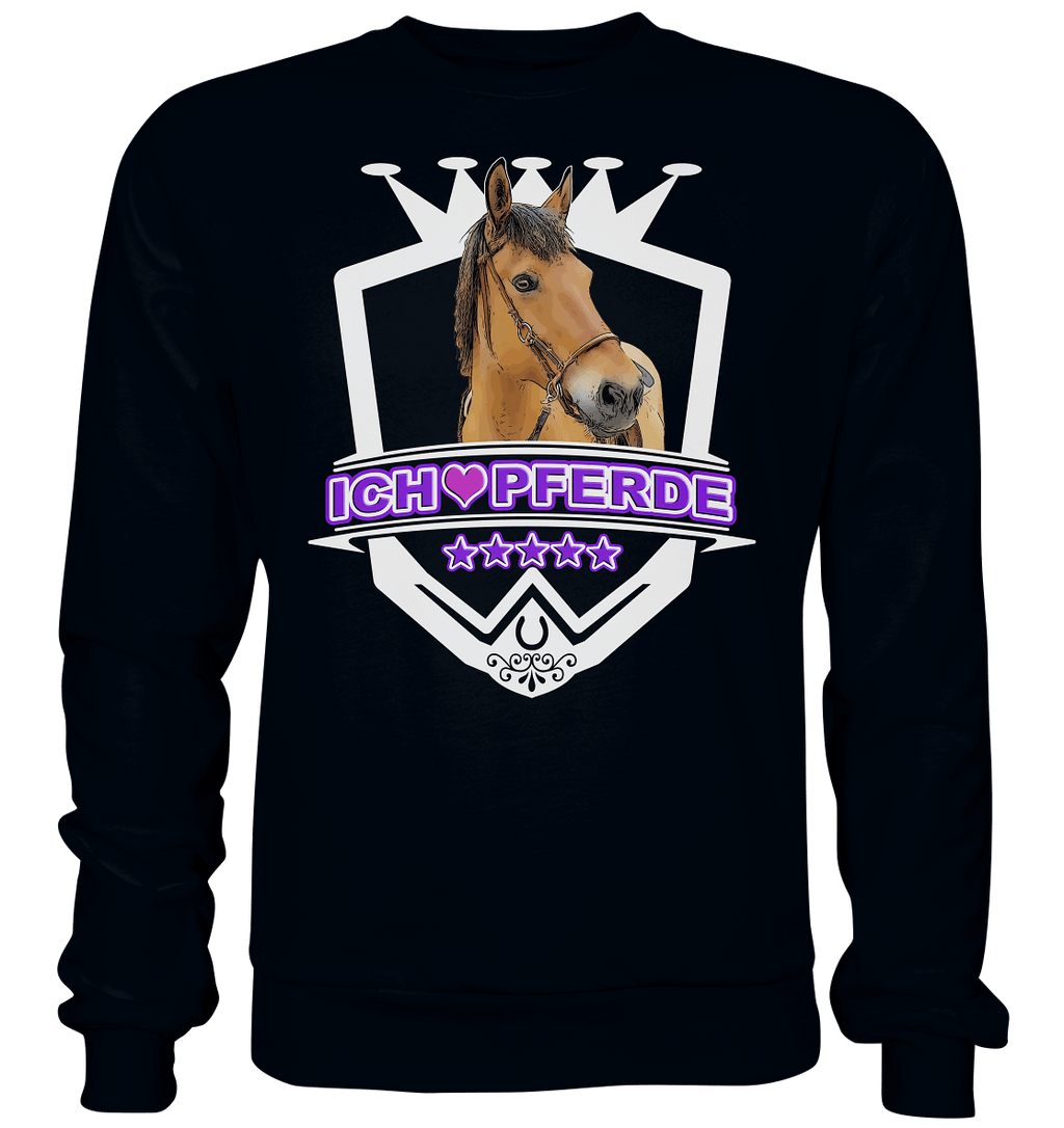 Ich liebe Pferde - Basic Sweatshirt - SHERADE Media