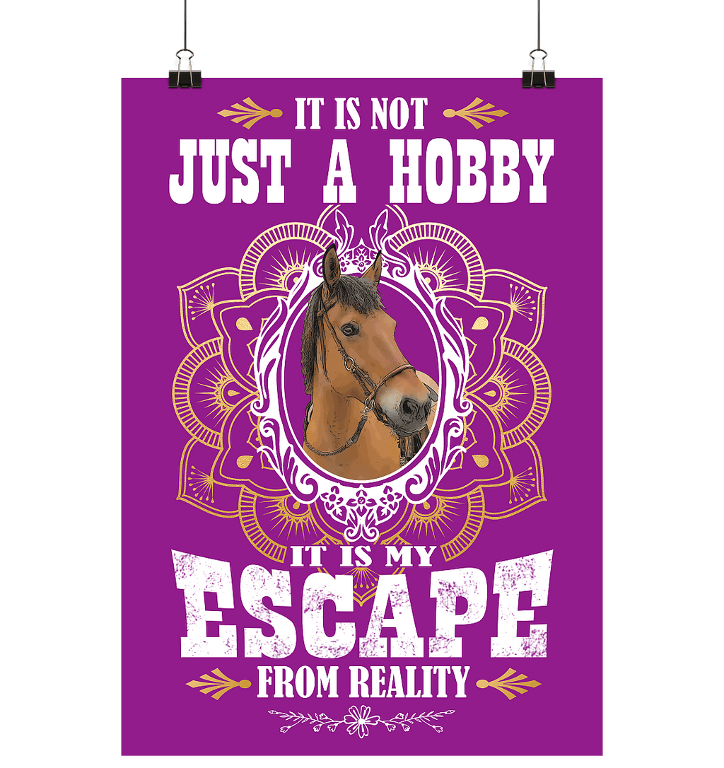It is not just a Hobby... (purple) - Poster Din A1 (hoch) - SHERADE Media