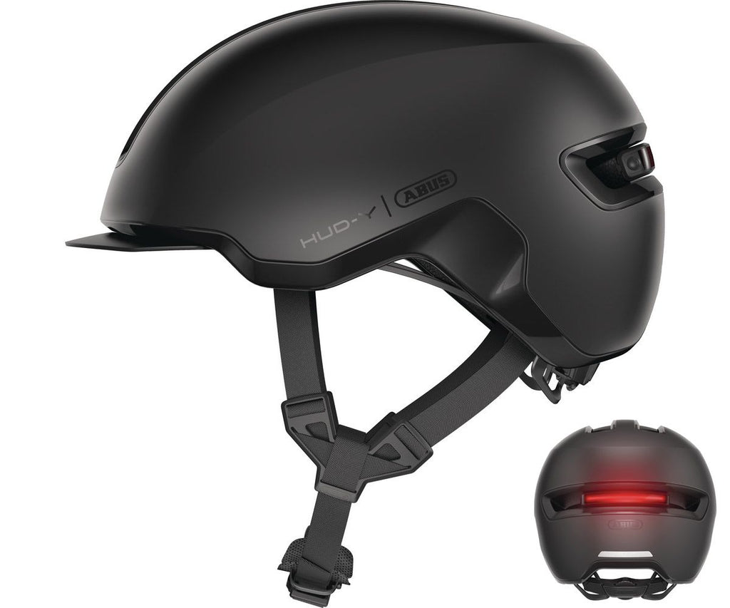 Abus e-Scooter Helm HUD-Y Velvet Black - Fahrradhelm