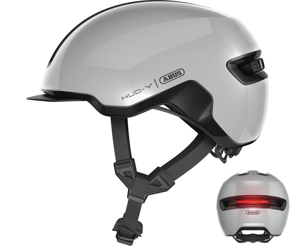 Abus e-Scooter Helm HUD-Y Race Grey - Fahrradhelm