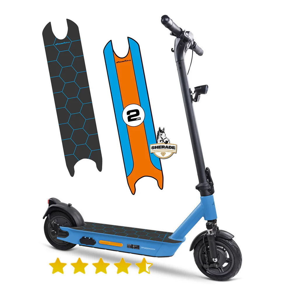 ePF-2 XT 835 BLUE - 100km Reichweite - von ePowerFun mit Federgabel und Blinker mit Straßenzulassung