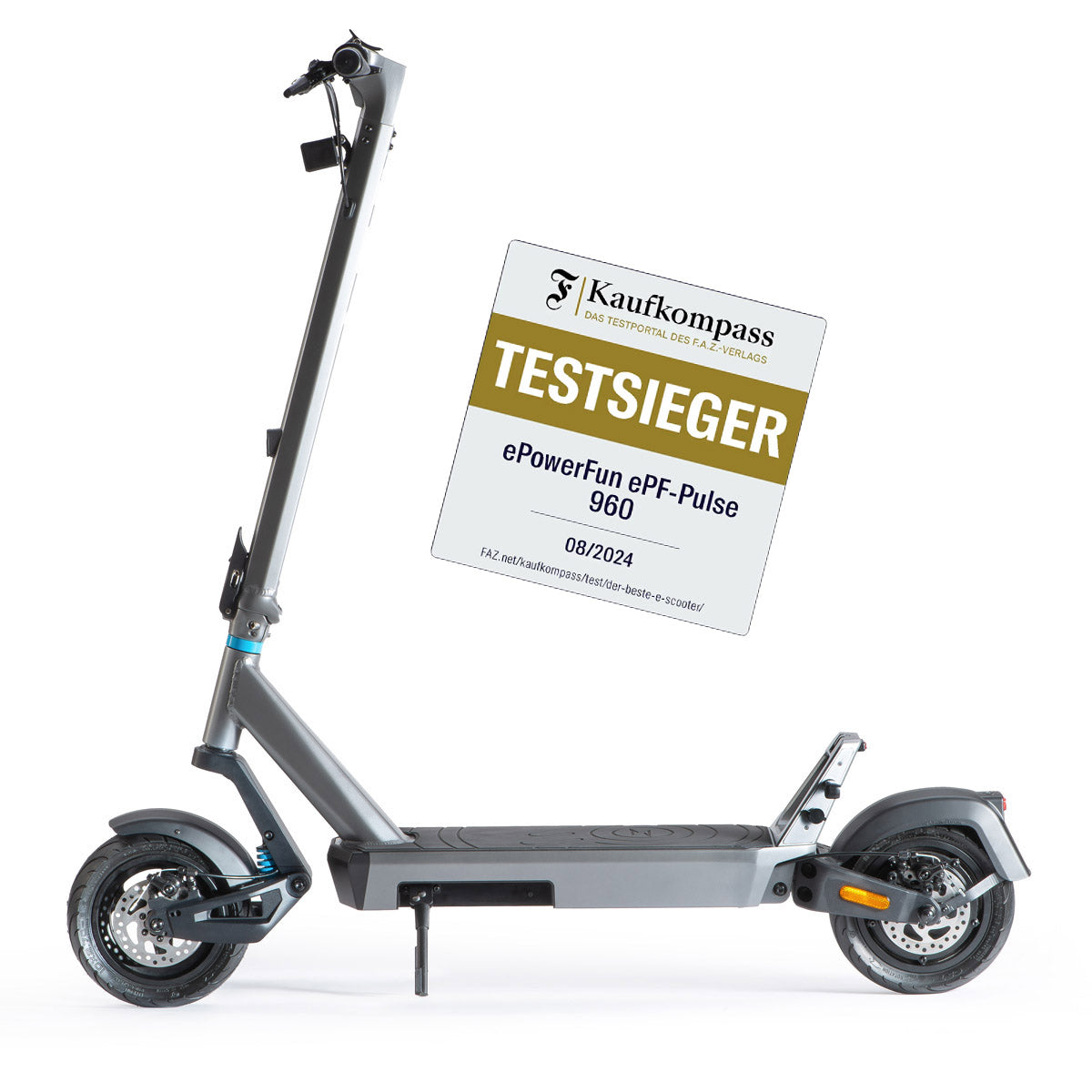 ePowerFun ePF-Pulse 960 - 104 km Reichweite - Wegfahrsperre NFC Chip - e-Scooter