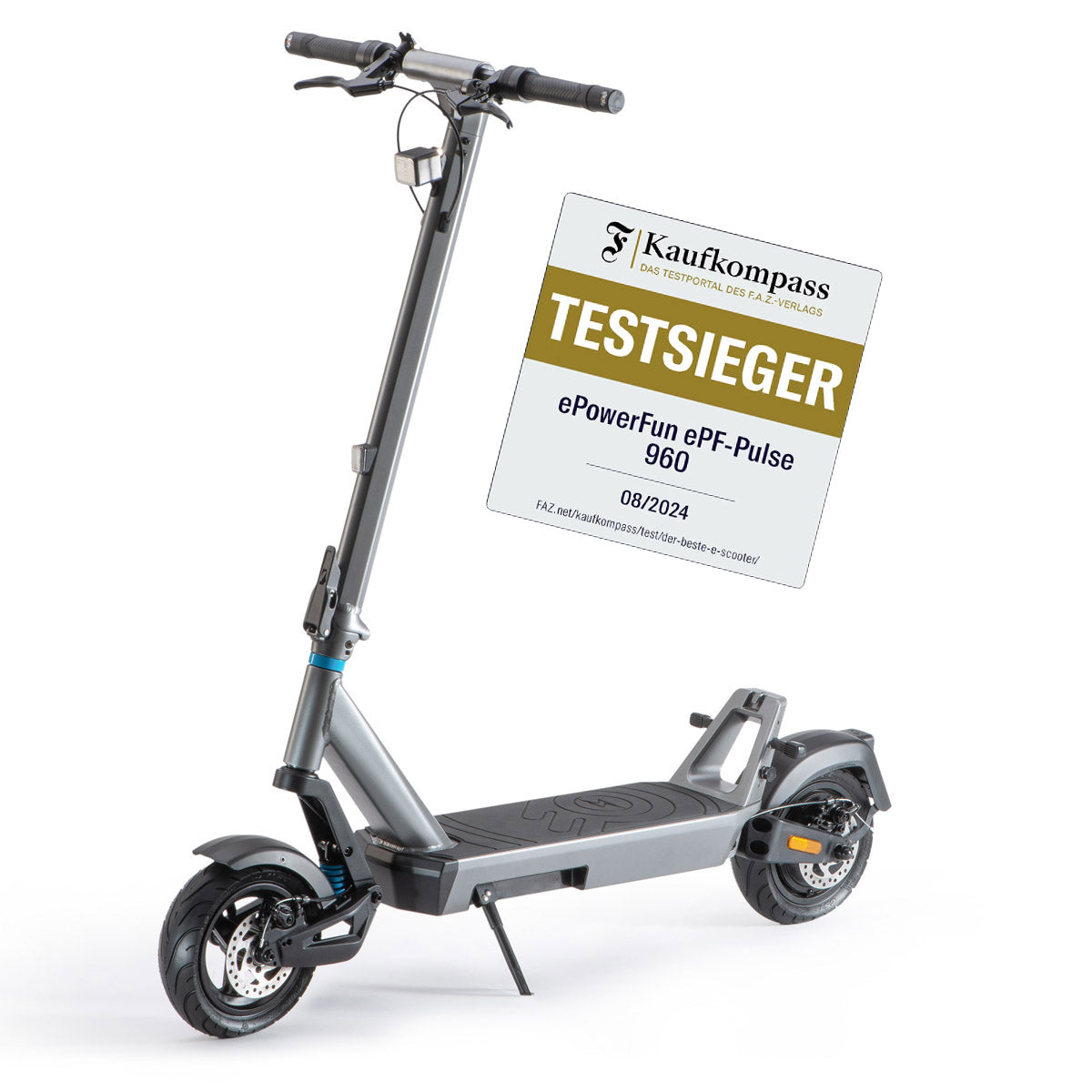 ePowerFun ePF-Pulse 960 - 104 km Reichweite - Wegfahrsperre NFC Chip - e-Scooter