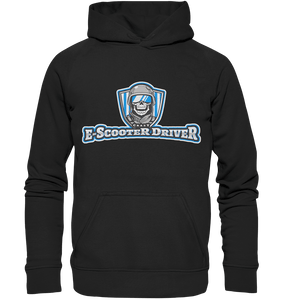 Unisex Kapuzensweatshirt Crazy E-Scooter Driver blau - SHERADE Media