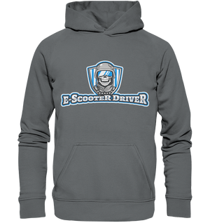 Unisex Kapuzensweatshirt Crazy E-Scooter Driver blau - SHERADE Media