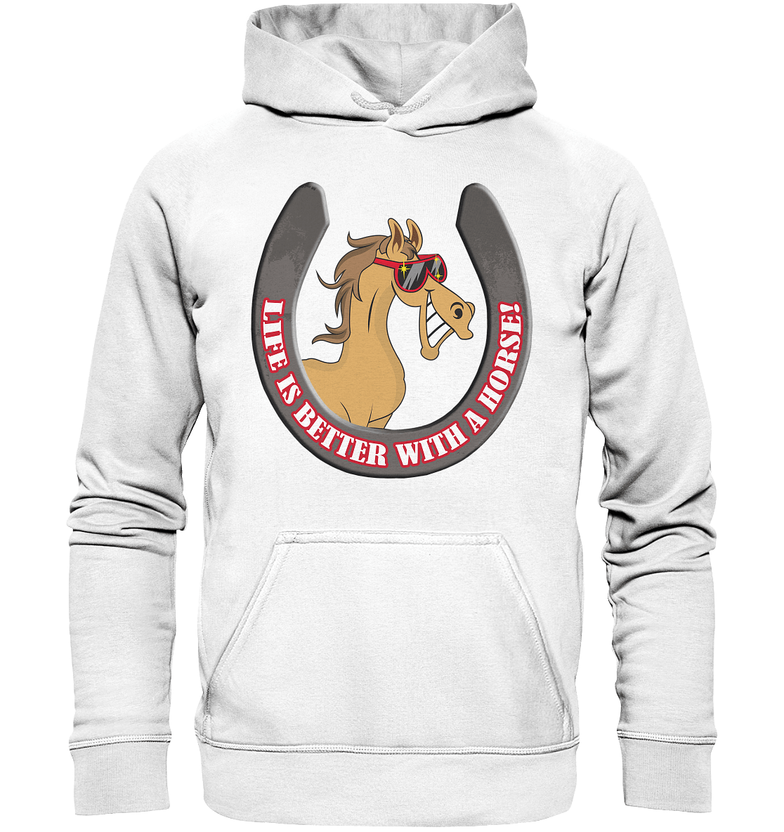 Life is better with a horse! - Premium Unisex Hoodie - SHERADE Media