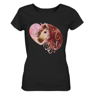Love Horse mit Herz - Ladies Organic Shirt - SHERADE Media