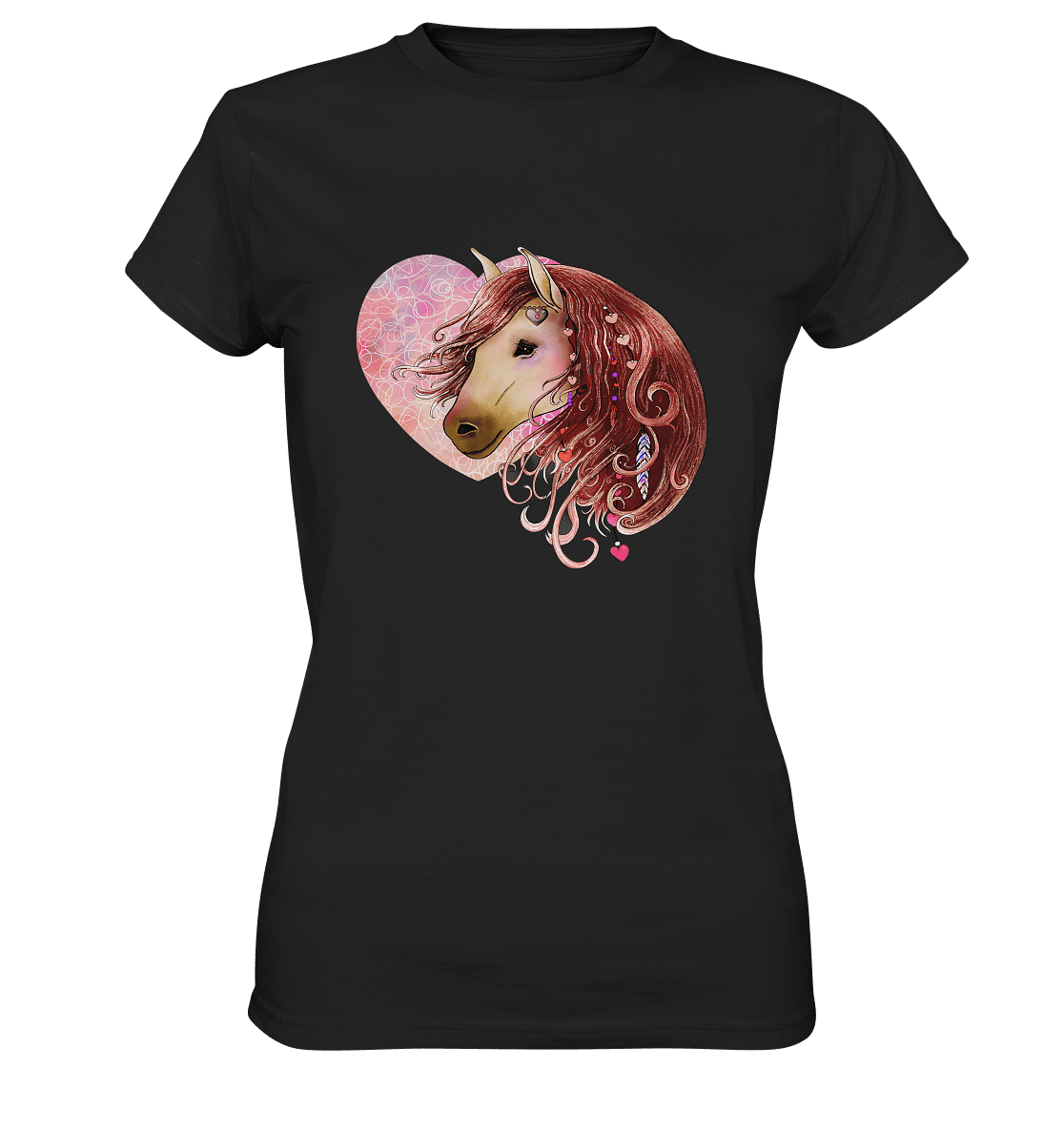 Love Horse mit Herz - Ladies Premium Shirt - SHERADE Media