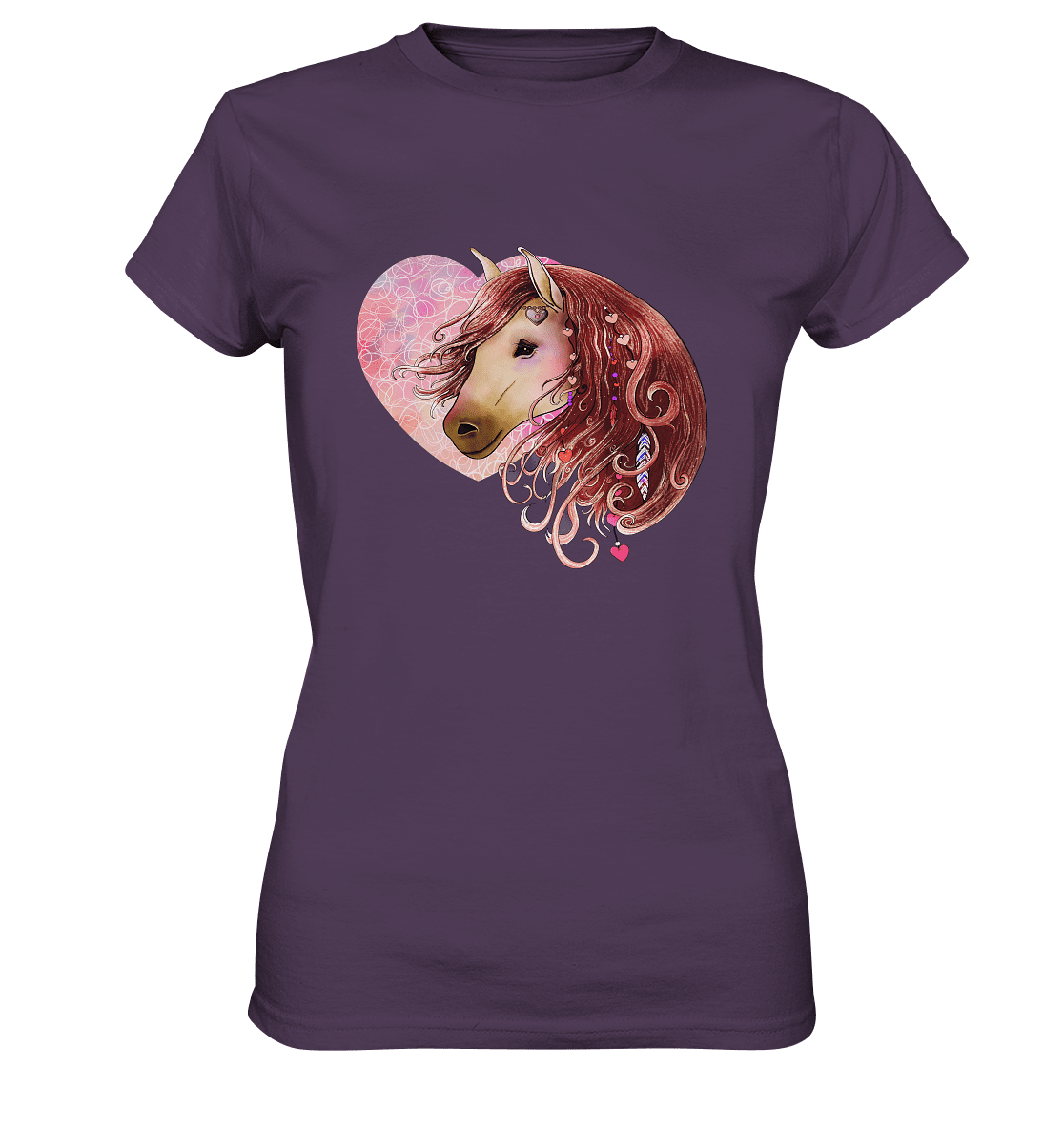 Love Horse mit Herz - Ladies Premium Shirt - SHERADE Media