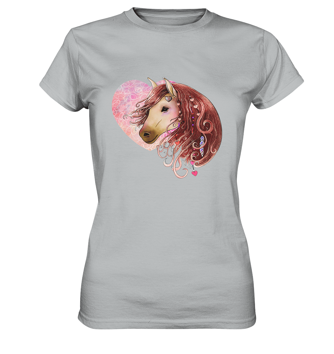 Love Horse mit Herz - Ladies Premium Shirt - SHERADE Media