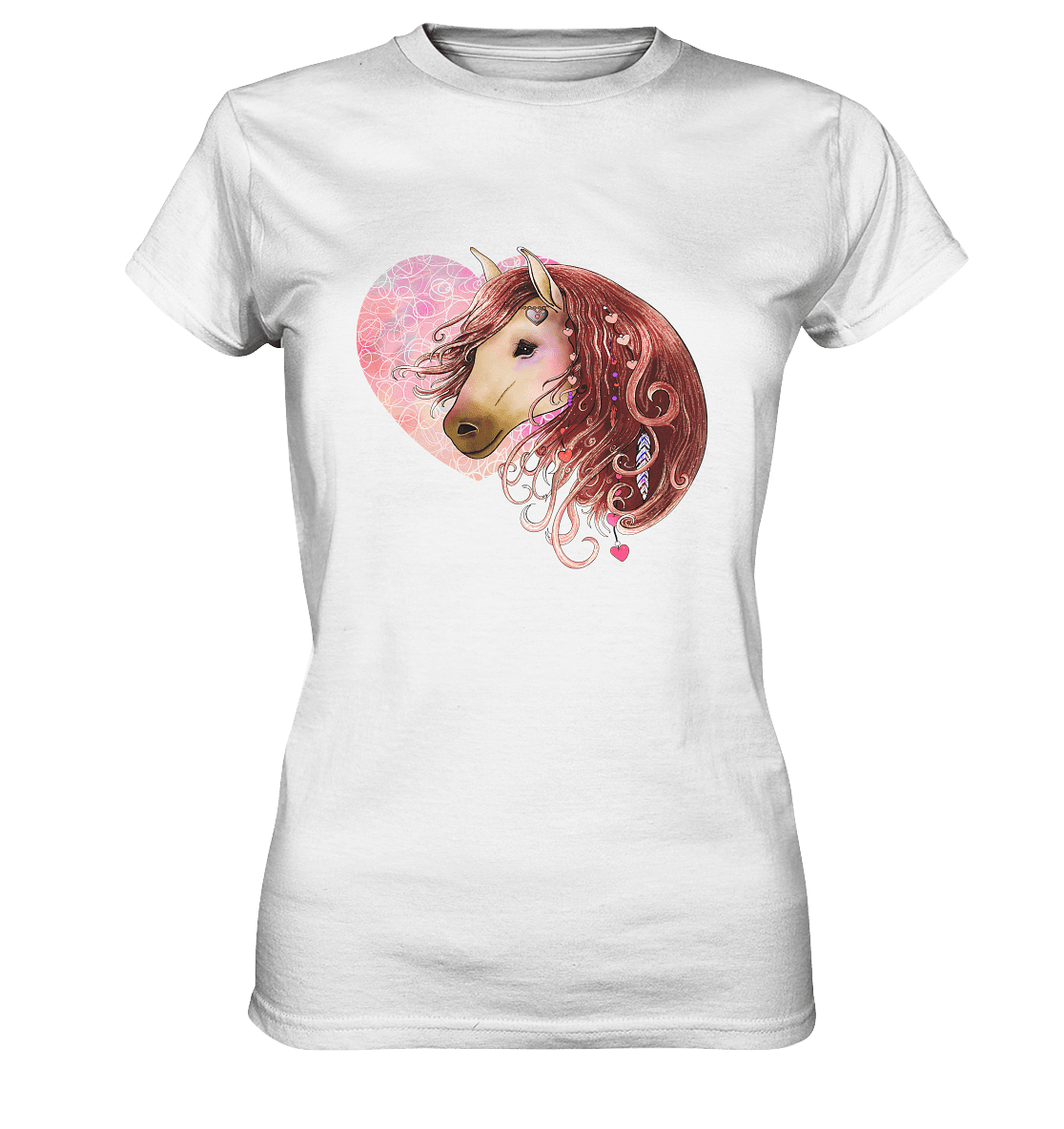 Love Horse mit Herz - Ladies Premium Shirt - SHERADE Media