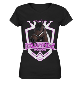 Höllenpony - Ladies V-Neck Shirt - SHERADE Media